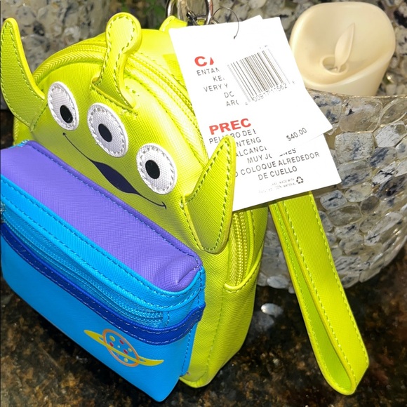 Disney parks loungefly Toy Story Alien Wristlet - Picture 2 of 7